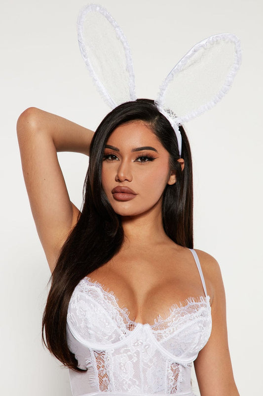 Lace Bunny Headband-B
