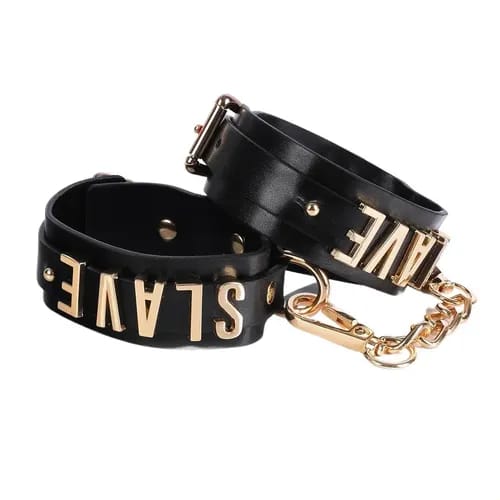 Luxury cuffs and chocker with letters