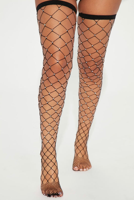 Damond Half Leg Free Size / Black Lingerie
