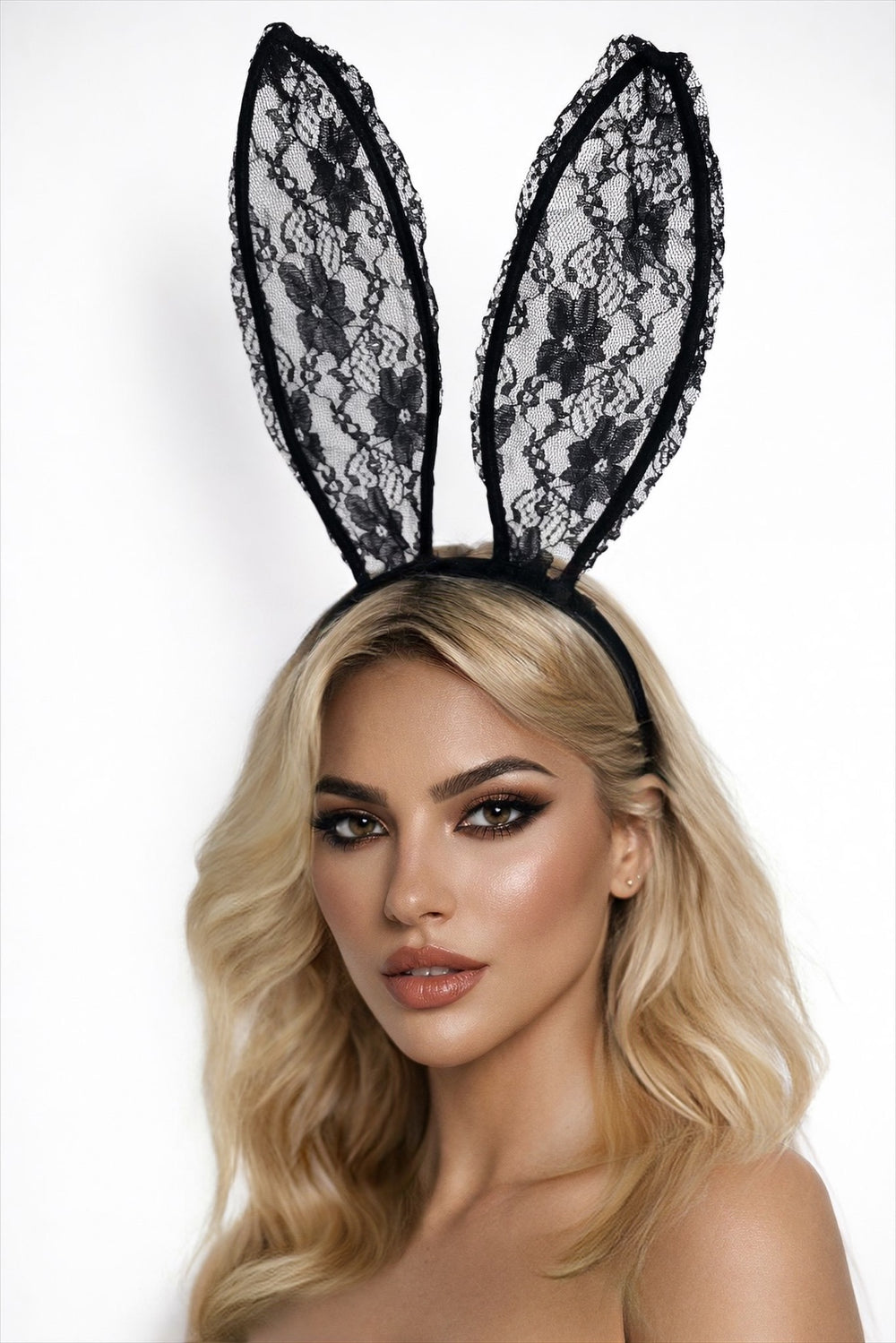 LACE BUNNY HEADBAND-B