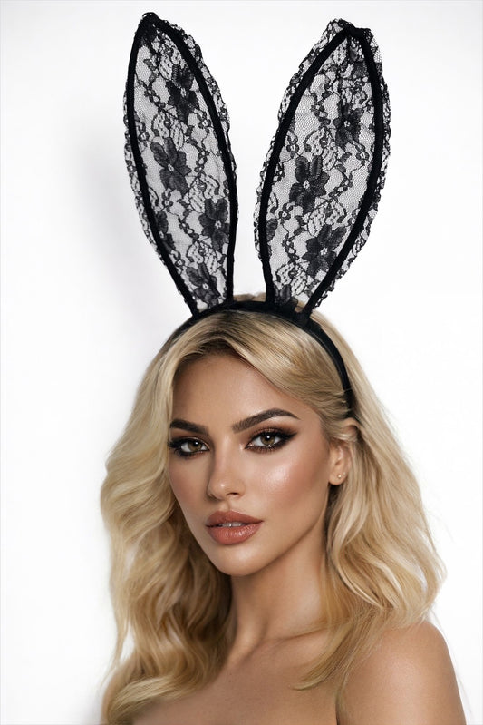 LACE BUNNY HEADBAND-B