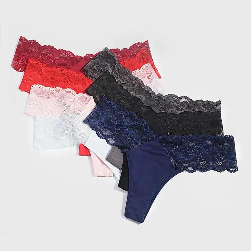 Brazillian Panty Thong Set ( 3 Pcs ) Plus Size