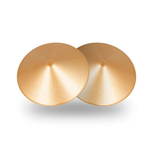 ROUND METAL PASTIES -GOLD