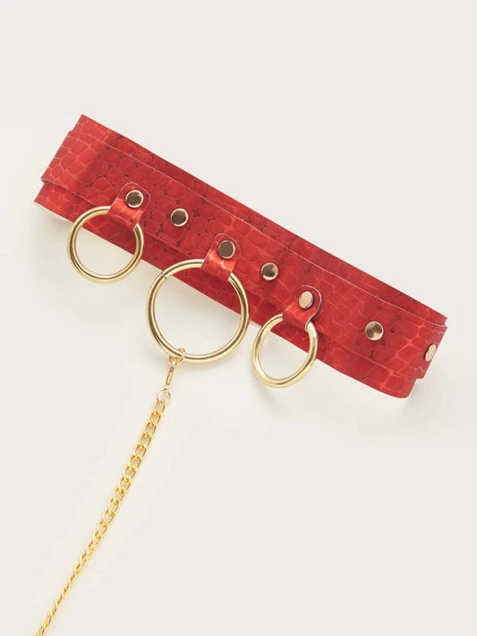 CHOCKER CHAIN - RED