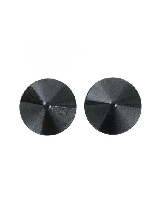 ROUND METAL PASTIES -BLACK